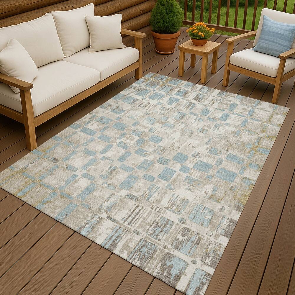 Machine Washable Indoor/ Outdoor Casual Foxfield Chantille Rug