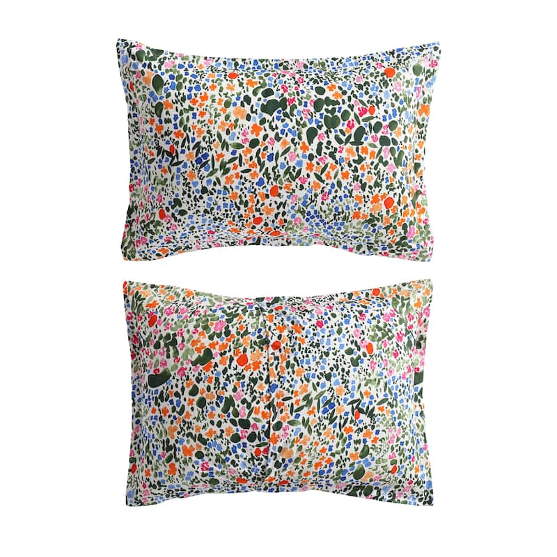Marimekko Rantaniitty Cotton Orange Reversible Comforter Set