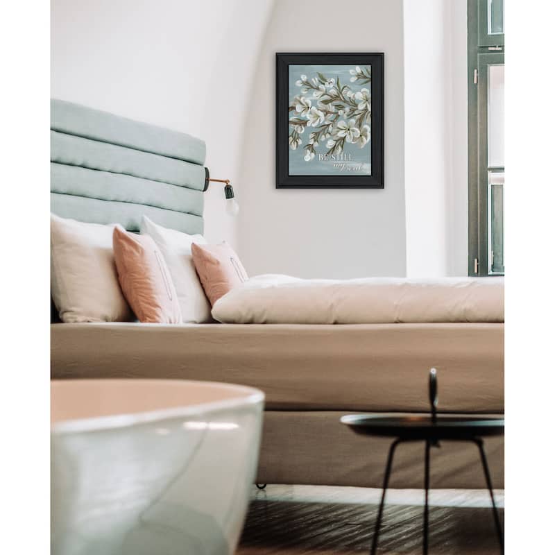 TrendyDecor4U "Spring Be Still" Framed Print Wall Art