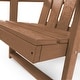 preview thumbnail 171 of 172, Shoreline Fully Assembled All-Weather HDPE Outdoor Folding Modern Adirondack Chair