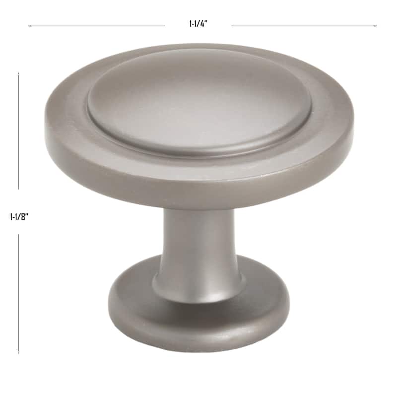 Gliderite 1-1/4 Inch Classic Round Ring Cabinet Knob - 80960-GPH
