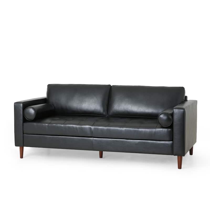 Malinta Contemporary Tufted 3 Seater Sofa by Christopher Knight Home - 82.25" L x 33.00" W x 33.00" H