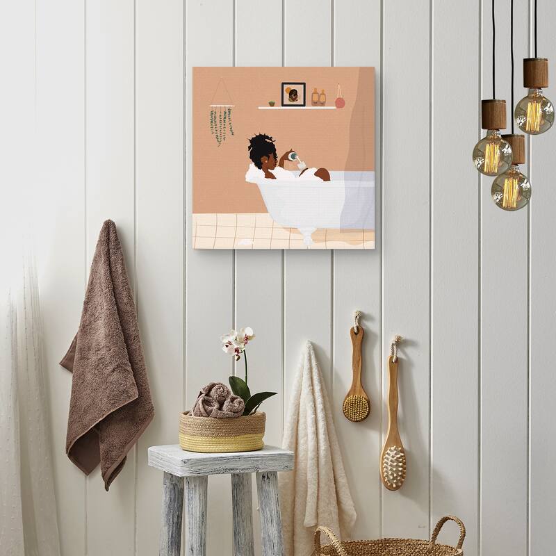 Unwind by Princella Canvas Art Print