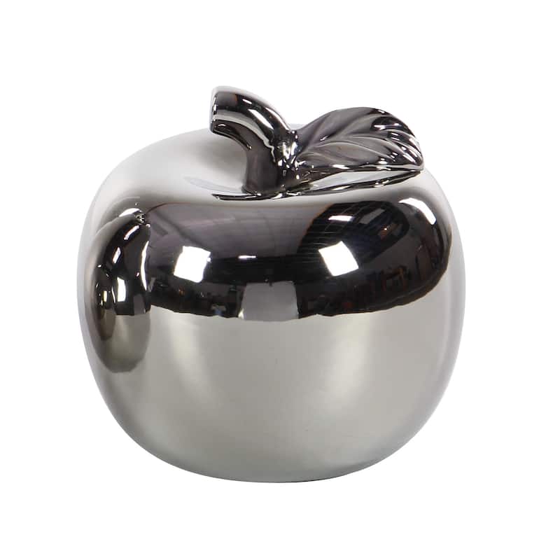 Copper Grove Kitty Red Ceramic Pear and Apple (Set of 2)