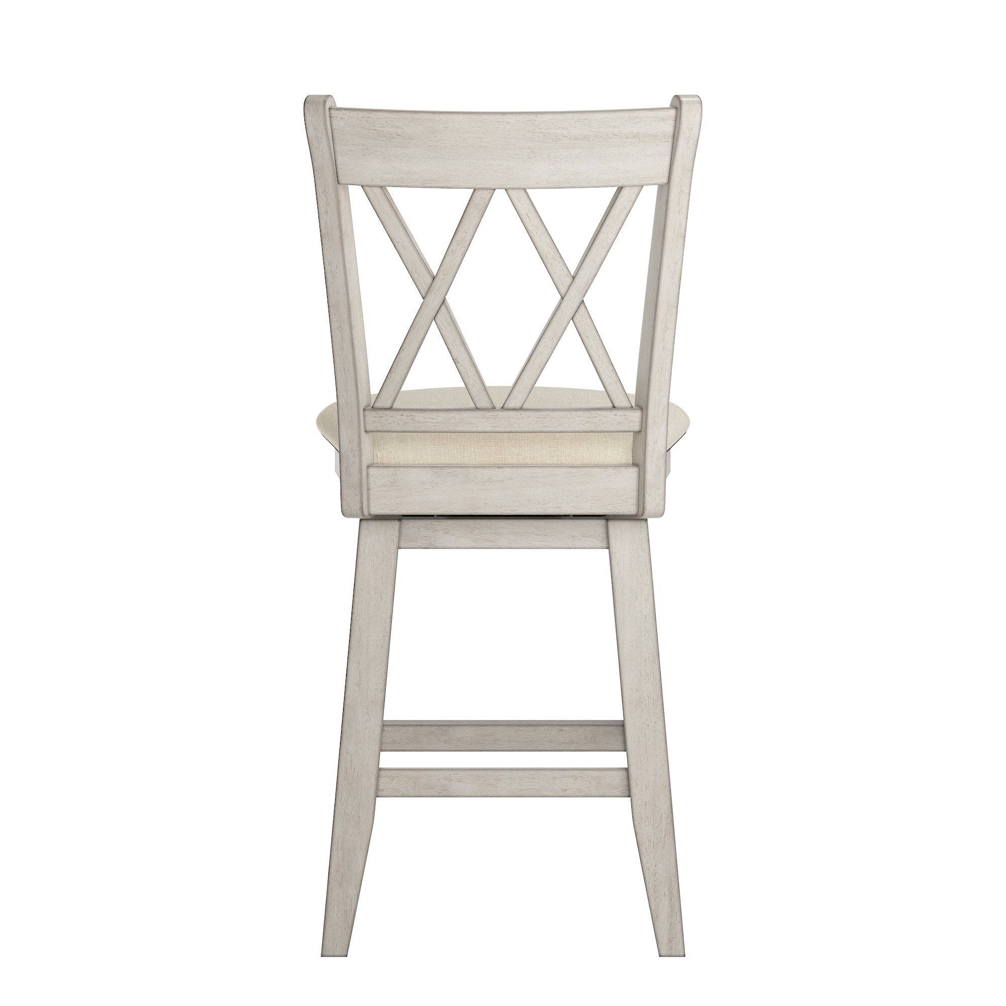 Eleanor double x back wood swivel on sale bar stool by inspire q classic