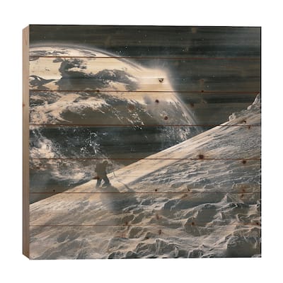 Moxie Print On Wood by Seamless - Multi-Color