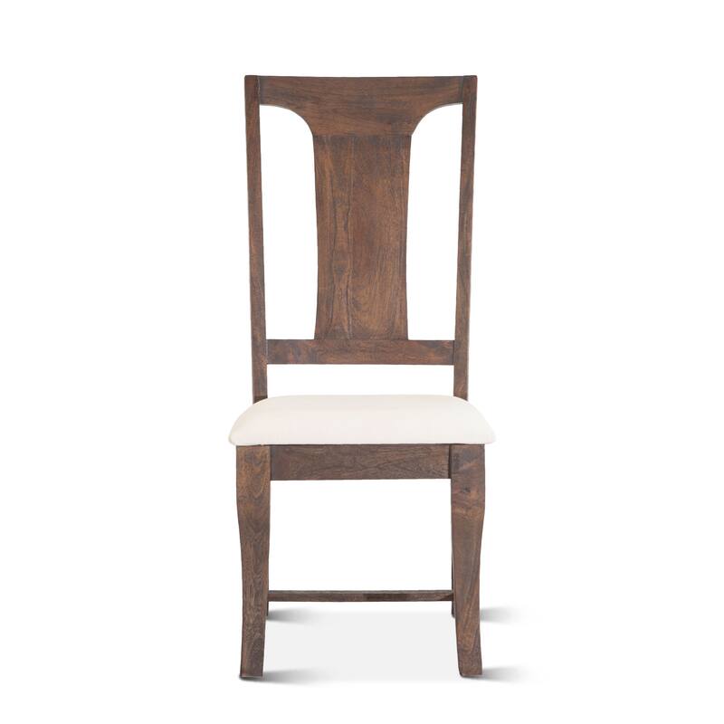 Toulon Dining Chairs Weathered Mango with Cushion Seat
