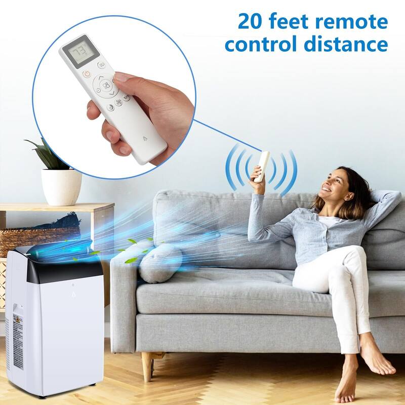 12,000 BTU Portable Air Conditioners, Portable AC for Room up to 550 Sq. Ft., 3-in-1 AC Unit