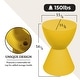 preview thumbnail 141 of 143, Boyd Round Side Table with Ribbed Design Base - Accent Hourglass End Table with Removable Lid for Living Room & Bedroom