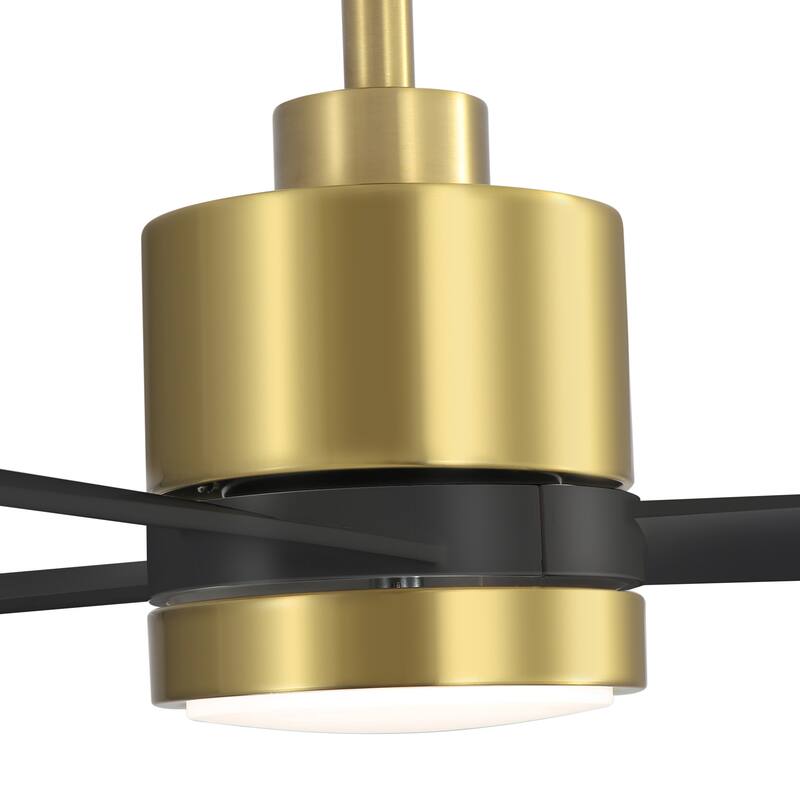52 in. Integrated LED Indoor Ceiling Fan with Light and Remote Control Included