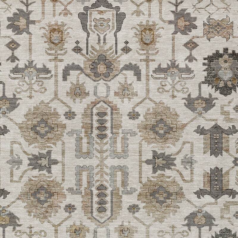 HomeRoots Oriental Traditional Rectangle Outdoor Rug
