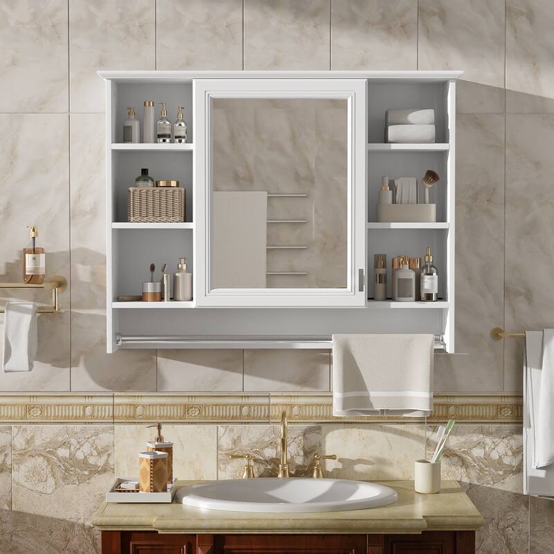 3-in-1 Bathroom Mirror Cabinet