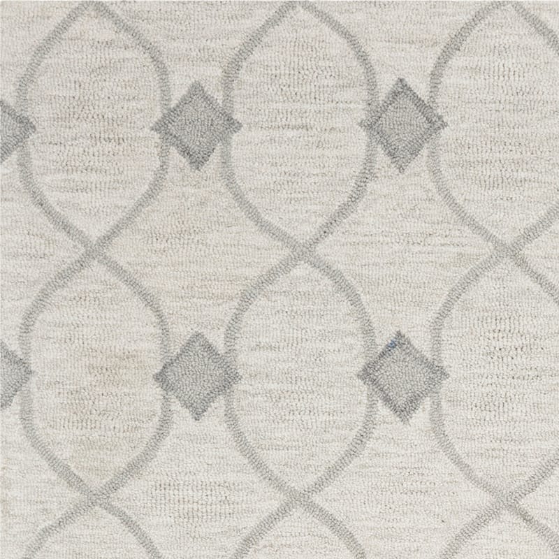 Porch & Den Cornus Trellis Hand-tufted Wool Ivory/ Grey Rug