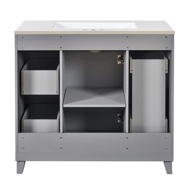 GDFStudio - Zyra Wood 36" Bathroom Vanity