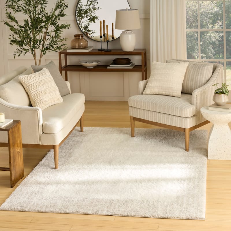 Nourison Pacific Shag Indoor only Solid Area Rug