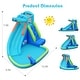 preview thumbnail 1 of 9, Inflatable Water Pool with Splash and Slide Without Blower - 9.5" x 12.5" x 7.5" (L x W x H) Kids
