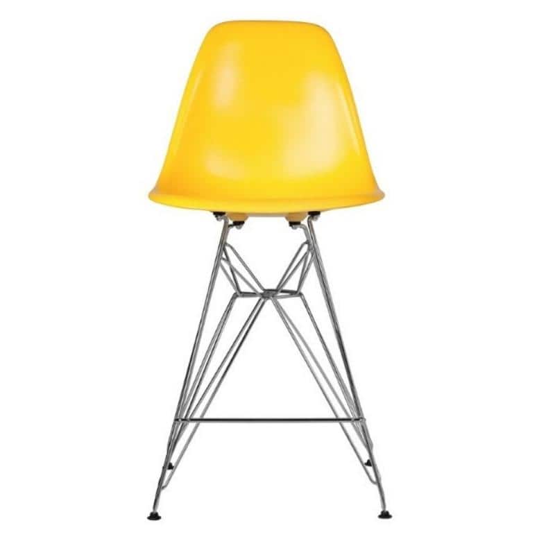Eiffel Chrome (27") (set of 2 ) - Extra Tall - Yellow - Set of 2