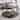 2-Tier Round Industrial Coffee Table with Metal Frame - 31.5"Dia x 18.7"H