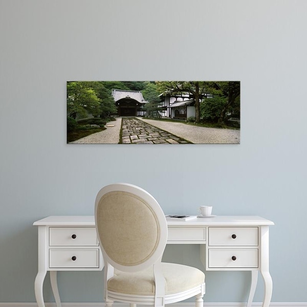 Easy Art Prints Panoramic Image 'Footpath, Nanzenji Temple, Kyoto Prefecture, Kinki Region, Honshu, Japan' Canvas Art