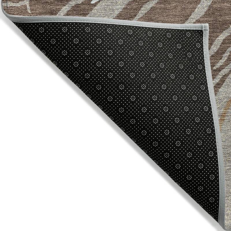 HomeRoots Abstract Transitional Rectangle Outdoor Rug