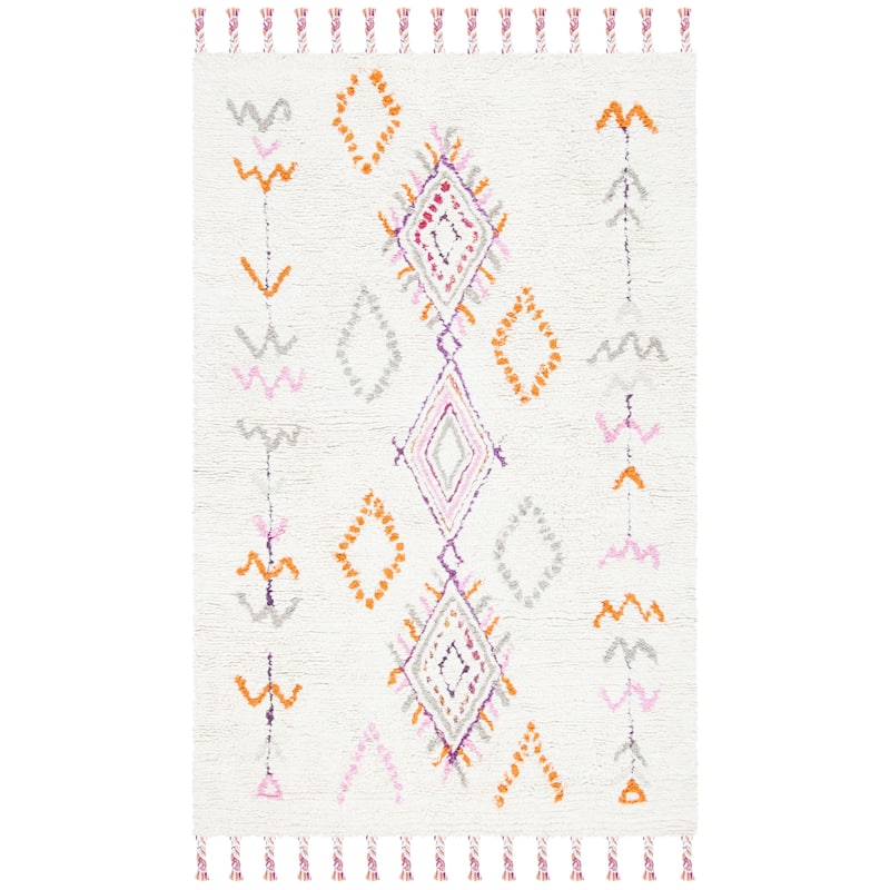 SAFAVIEH Handmade Casablanca Shag Larysa Tribal Moroccan Wool Rug