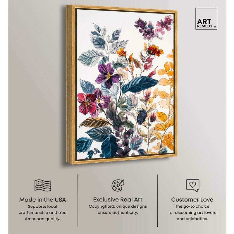 Iris Indigo I Canvas by Art Remedy
