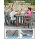 preview thumbnail 35 of 36, WINSOON 10-Piece HIPS All Weather Outdoor Patio Dining Sets with Umbrella Hole& Aluminum Frame,2-Table 8-Chairs