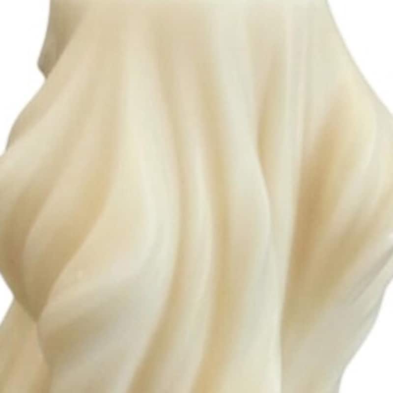 4" White Orchid And Sea Salt Scented Dimensional Twist Candle