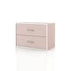 preview thumbnail 58 of 202, DH BASIC Modern Wood Customizable Stackable Storage Organizer - Cube Shelves, Drawer Cabinet, Bookcase with Doors by Denhour 2-Drawer - Light Pink