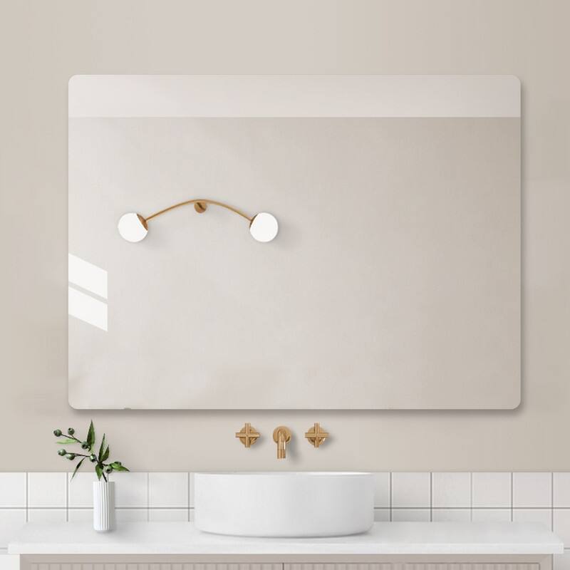 Barnard 19 in. W x 27 in. H Rectangular Frameless Bathroom Vanity Mirror - 19"W x 27"H