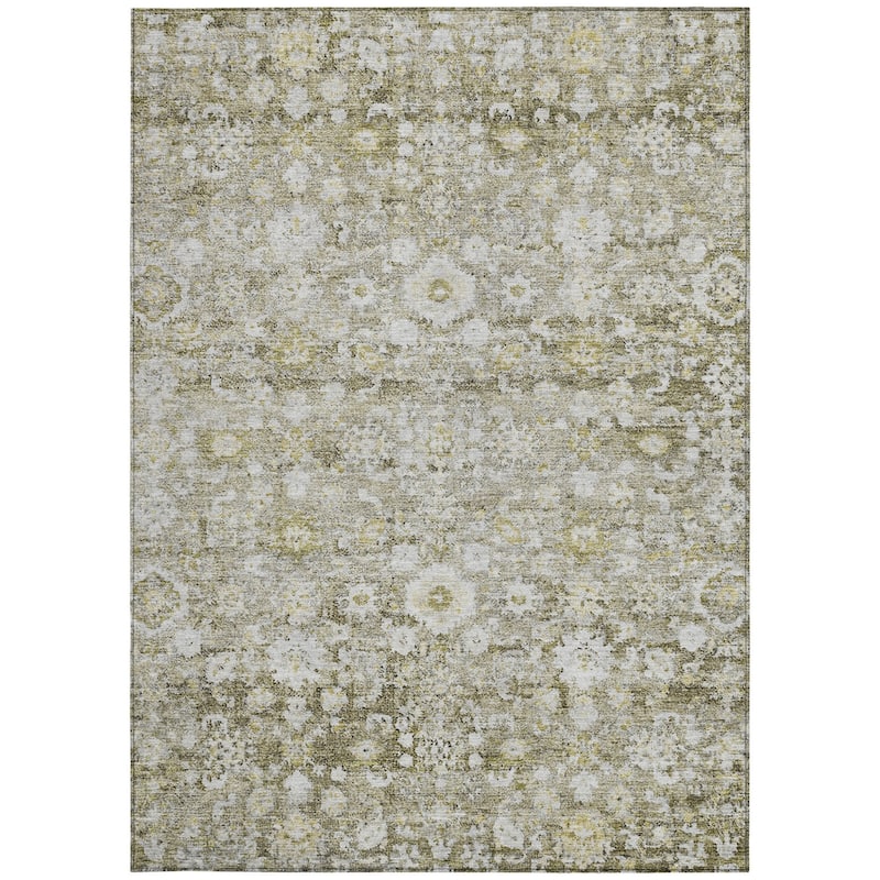 HomeRoots Oriental Traditional Rectangle Outdoor Rug