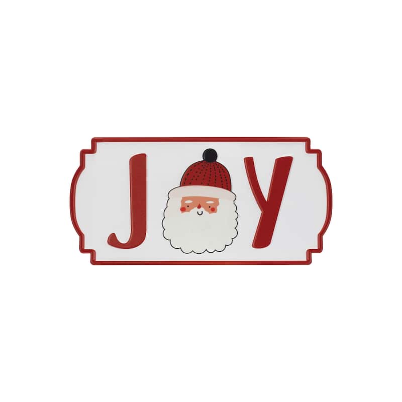 Metal Holiday Sentiment Plaque (Set of 3)