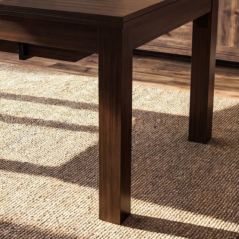 63" Convertible Board Game Table Multi-Purpose Dining & Work Table with Hidden Gaming Surface, Removable Top Panels