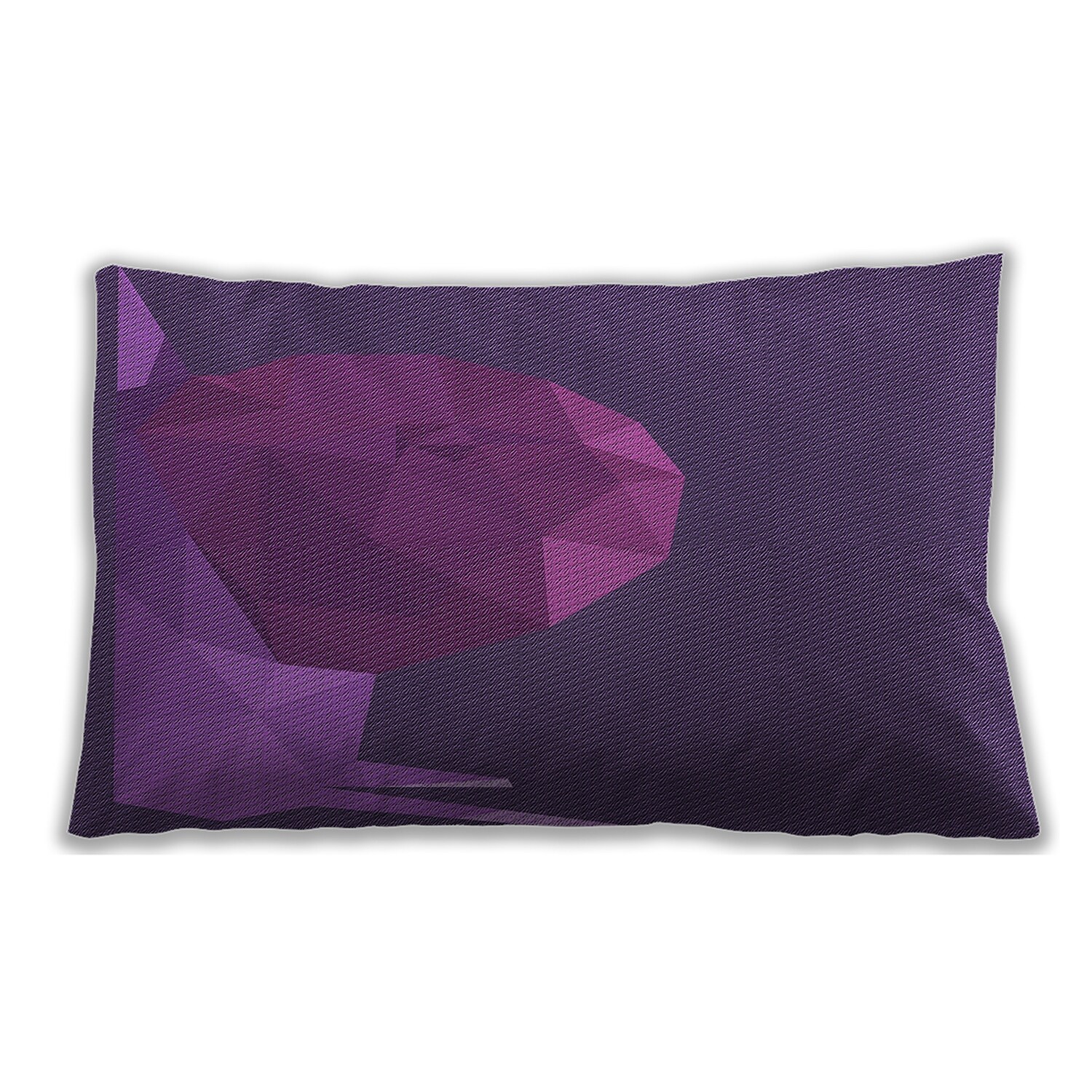 HomeRoots 18 X 18 Purple Floral Blown Seam Suede Throw Pillow Bed Bath Beyond 37192854