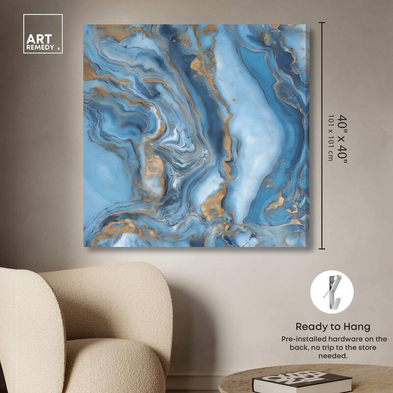 River Gold Canvas by Art Remedy, Gallery Wrapped