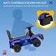 preview thumbnail 3 of 8, Kids Police Truck Push Ride-On Car with PA System, Horn, Blue