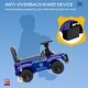 preview thumbnail 10 of 8, Kids Push Ride On Car with Working PA System and Horn - Blue