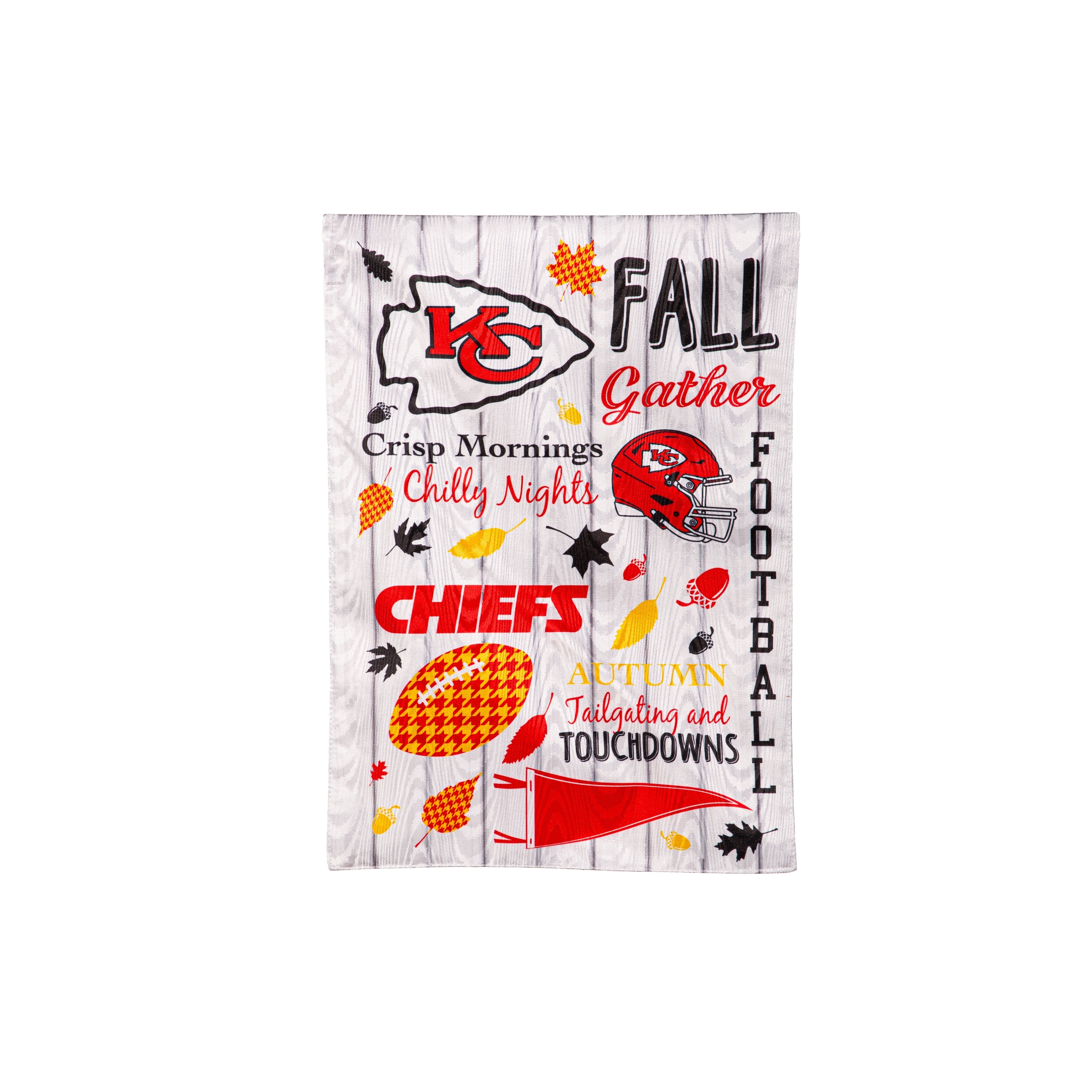 Kansas City Chiefs, Moire Flag, Garden, Fall Seasonal