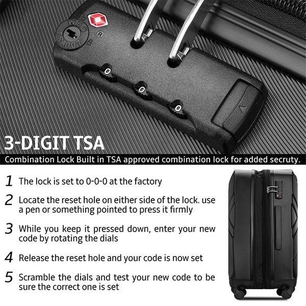 luggage sets with built in tsa locks