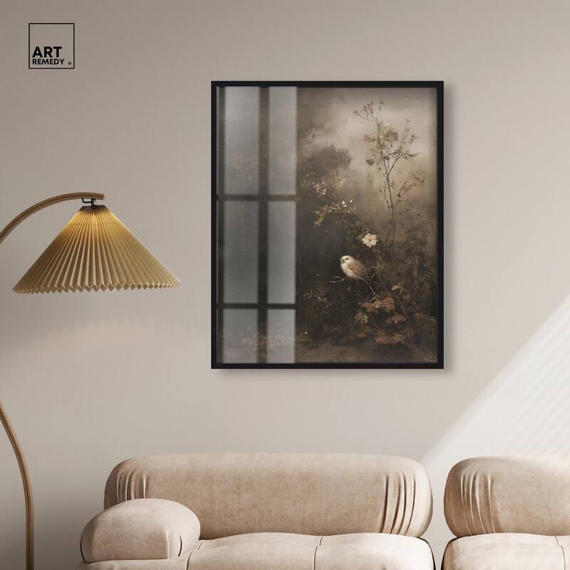 Owl in the Shadows II Shadowbox by Art Remedy