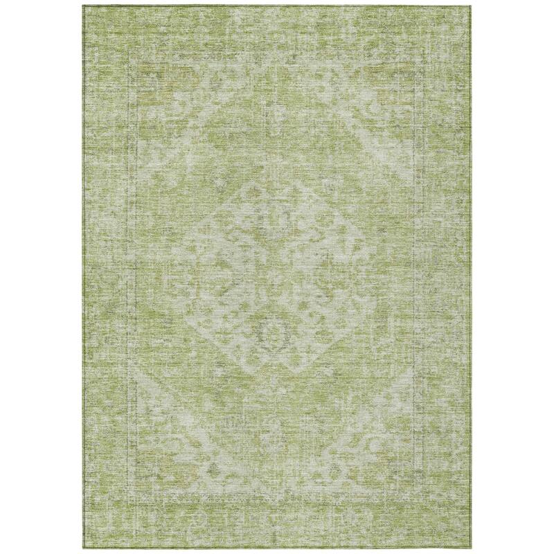 HomeRoots Oriental Traditional Rectangle Outdoor Rug