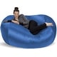 preview thumbnail 88 of 92, 6-foot Bean Bag Lounger Large Memory Foam Bag Chair Lounger Royal Blue