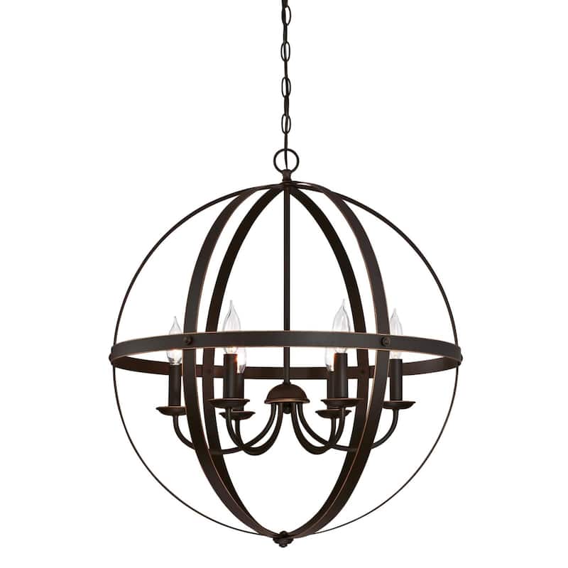 Westinghouse Lighting Stella Mira Indoor Chandelier - 6-Light - Oil Rubbed Bronze with Highlights