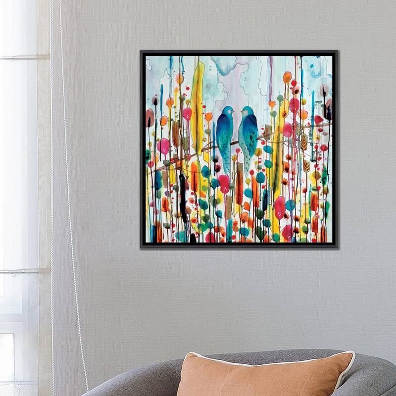 iCanvas "We" by Sylvie Demers Framed