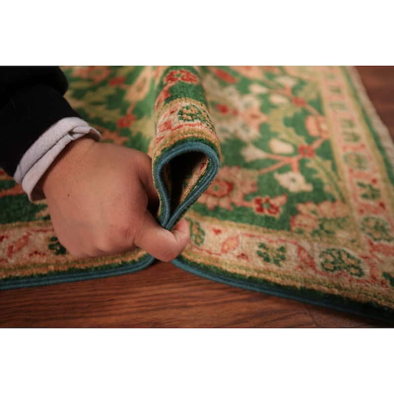 Green Kazak Oriental Foyer Rug Hand-Knotted Wool Carpet - 2'0" x 3'0"
