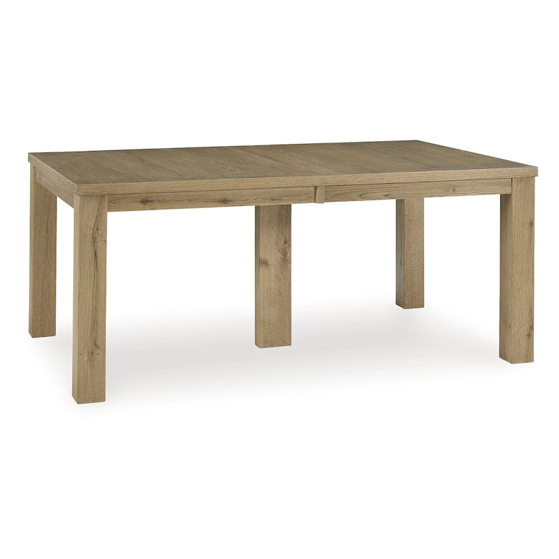 Signature Design by Ashley Galliden Light Brown Dining Extension Table - 44.5" W x 108" D x 30.13" H
