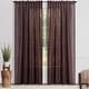 preview thumbnail 25 of 29, Chanasya Textured Kitchen Bedroom Semi-Sheer Window Curtain Panel Pair (Set of 2)