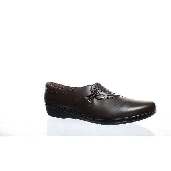 Shop Clarks Womens Everlay Iris Brown Leather Casual Flats Size 12 Aa N Free Shipping On Orders Over 45 Overstock 27639239