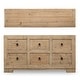 preview thumbnail 1 of 11, Artissance Capri 68" Weathered Natural Pine Chest of Drawers (35" H x 18" D) Natural