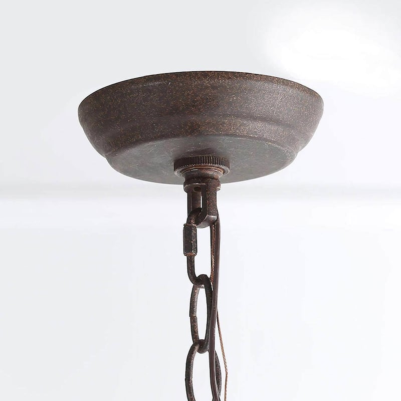Urban Farmhouse 6-Light Chandelier French Country Rustic Classic Lights - D31.1" x H28"